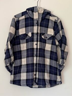 Wind River Heritage Men's/Boy’s Hooded Plaid Shirt Jacket SZ.LG